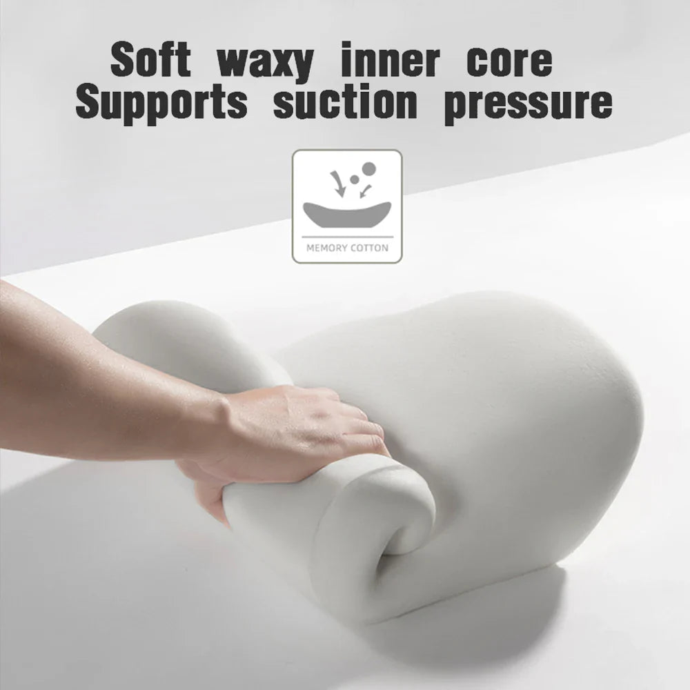 Memory Foam Car Neck Pillow Protective Lumbar Back Support Breathable Car Headrest Cushion Relieve Stress Car Seat Pillow