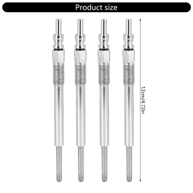 4pcs Iron Heating Glow Plugs 0100276008 for Stable & Even Heat Distribution