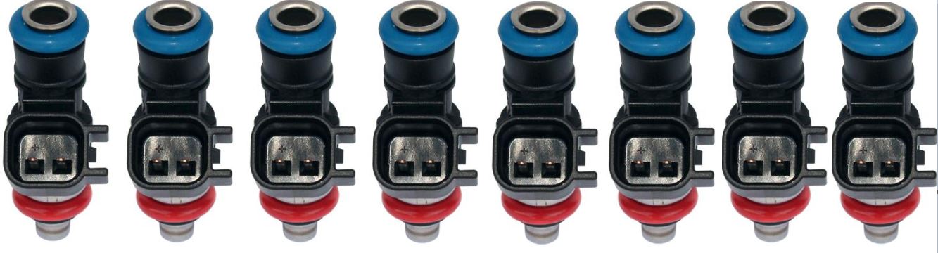 Set of 8 New 650cc Short EV14K Genuine BOSCH Fuel injectors E85 OK