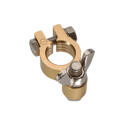 Projecta BT614-N10 Premium Battery Terminal Negative – Forged Brass Wingnut