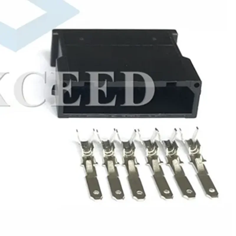 2 Sets 6 Pin 872 862 521 1-1670920-1 893971996 89397199 Fuel Injector Connector Dash Sensor Plug AC Assembly Socket For VW Audi