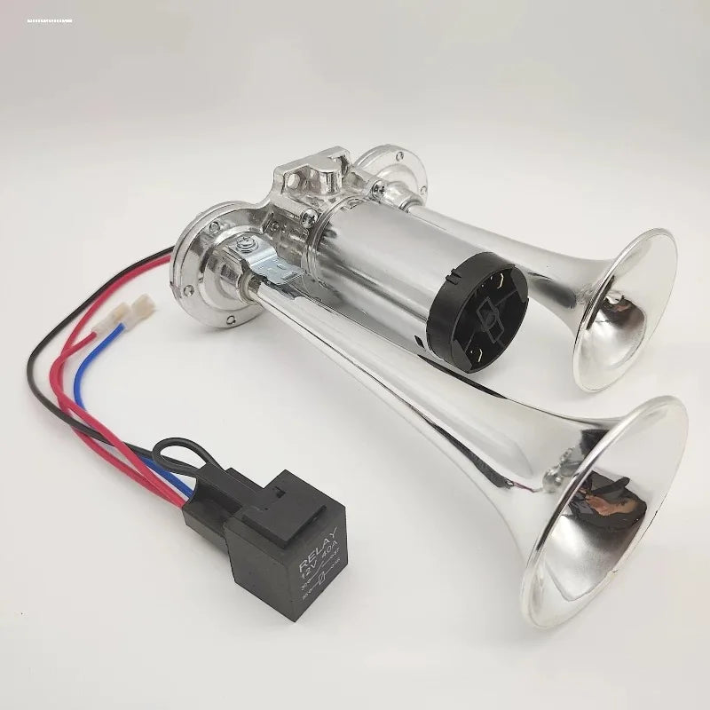 Car Acesssories Dual Trumpets Super Loud Car Electric Horn Speaker 600DB 12V Low Current High Decibel For Cars Boats And Truck