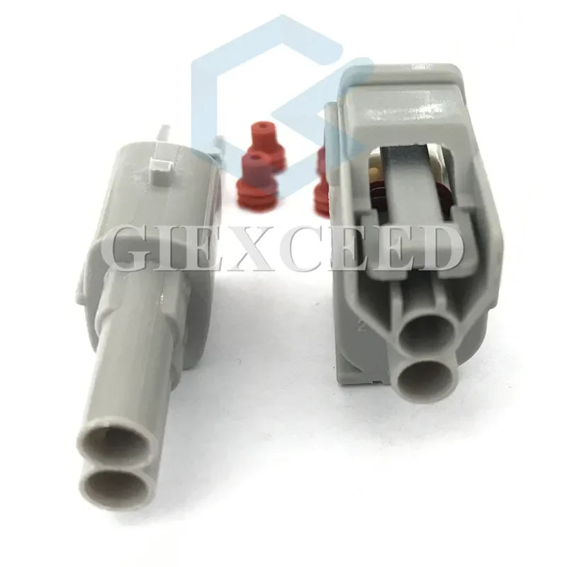 2 Sets 2 Pin AC Assembly 6189-0611 90980-11875 Female Male Knock Sensor Connector Fuel Injector Socket For Toyata Corolla