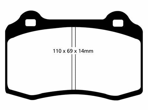 EBC GREEN REAR BRAKE PADS DB2260 for HSV / Jeep with BREMBO CALIPERS