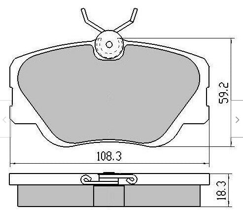 DP2577 EBC Greenstuff Front Brake Pads for MERCEDES-BENZ 190E 85-93