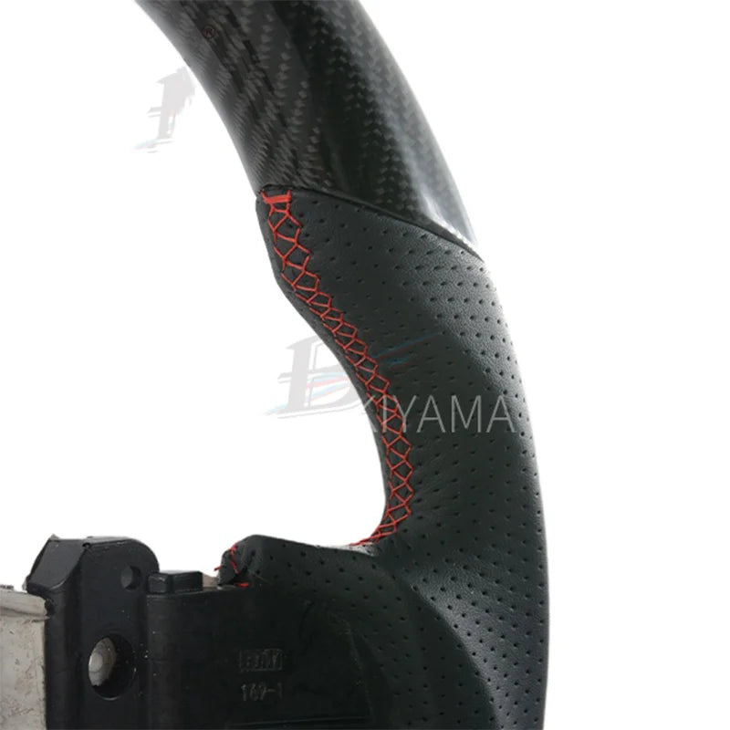 Real Carbon Fiber Steering Wheel Preforated Leather For Subaru WRX/STI LEVORG Series 2015 2016 2017 2018 2019 2020 2021 2022