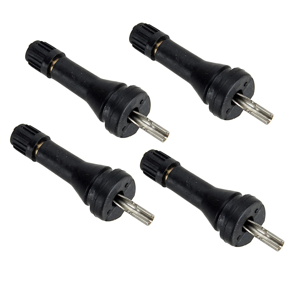 8Pcs Black Rubber TPMS Tire Pressure Monitoring Sensor Valve Stems Fit for Fiat Chrysler Peugeot Nissan Mitsubishi Renault Jeep