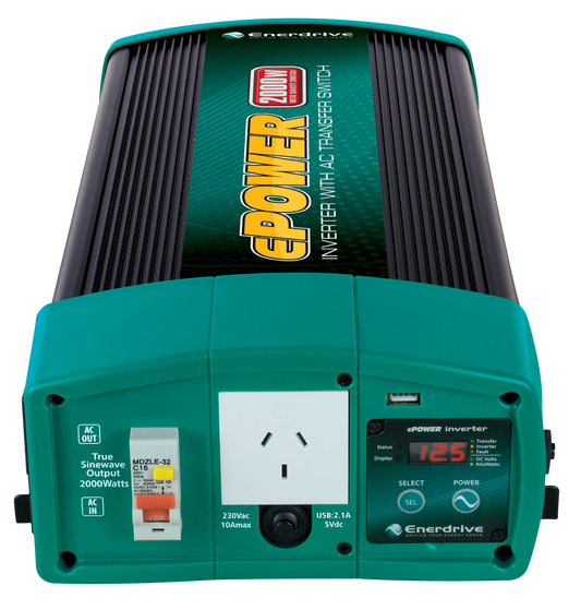 ENERDRIVE ePOWER 2000W True Sine Wave Inverter with AC Switch EN1120SX