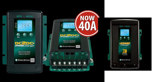 Enerdrive ePOWER AC + DC Battery Charger Bundle EN3DC40+ EN31220
