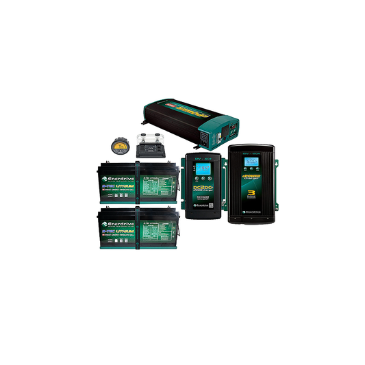 ENERDRIVE EPower 12V 400AH BTEC 720W Solar, DC40, AC60, EPRO+ & 2600W Inverter