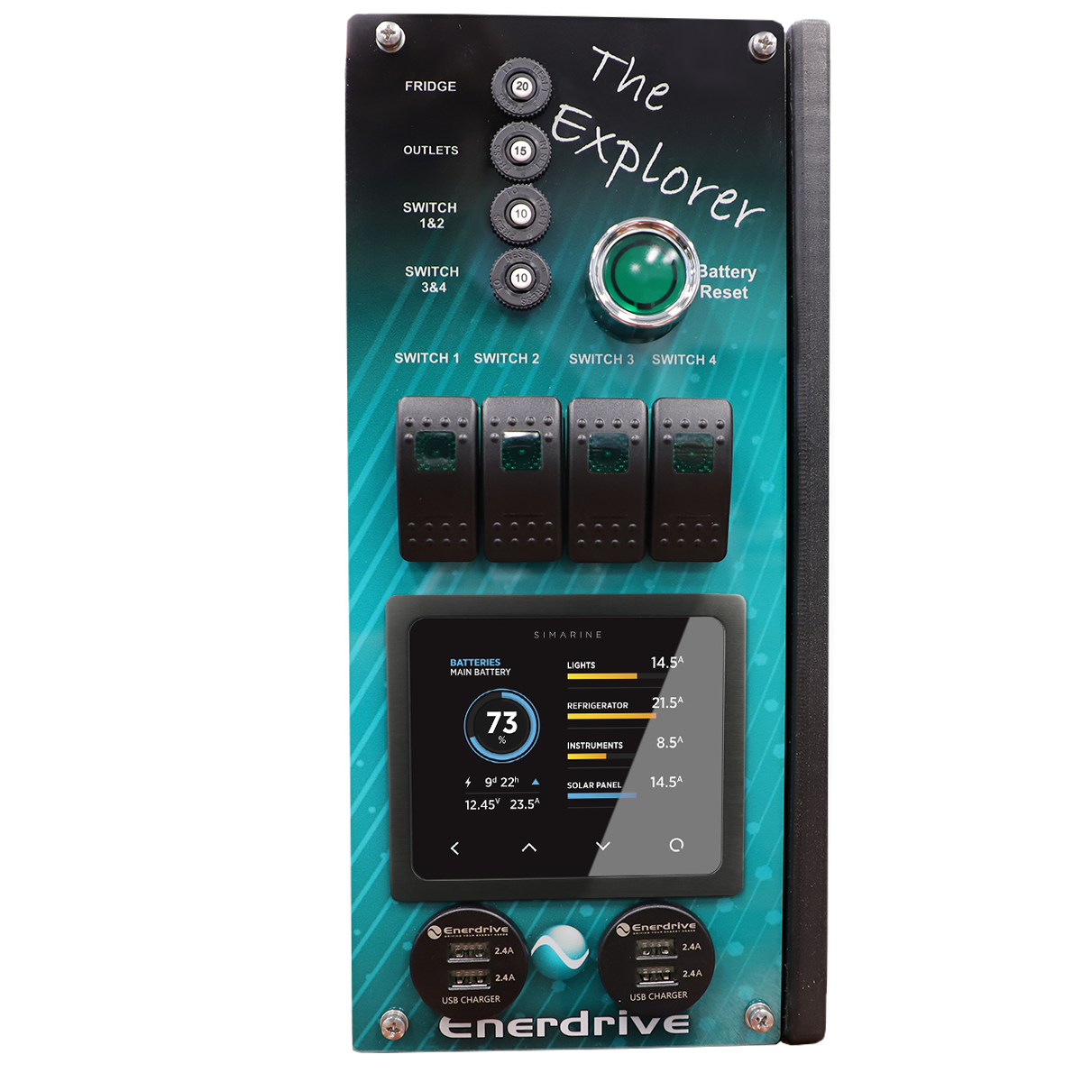 Enerdrive The Explorer Power System with Simarine Display - K-EXPLORER-02