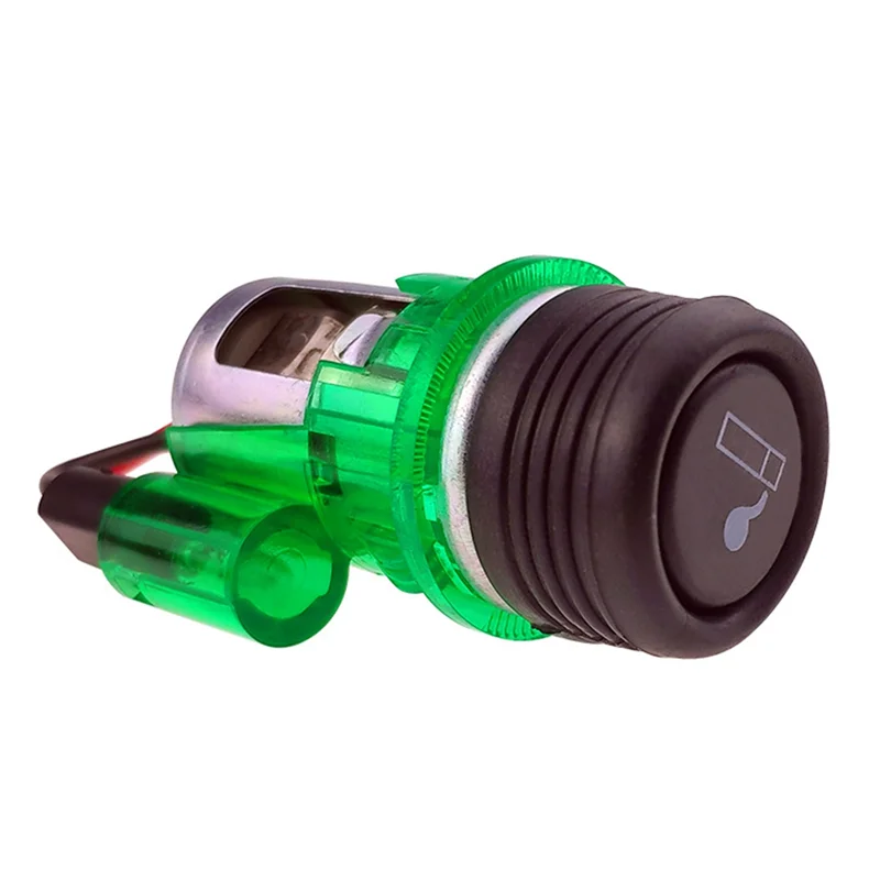 10PCS Car Cigarette Lighter Assembly with Light Motorcycle Cigarette Lighter Socket 12-24V