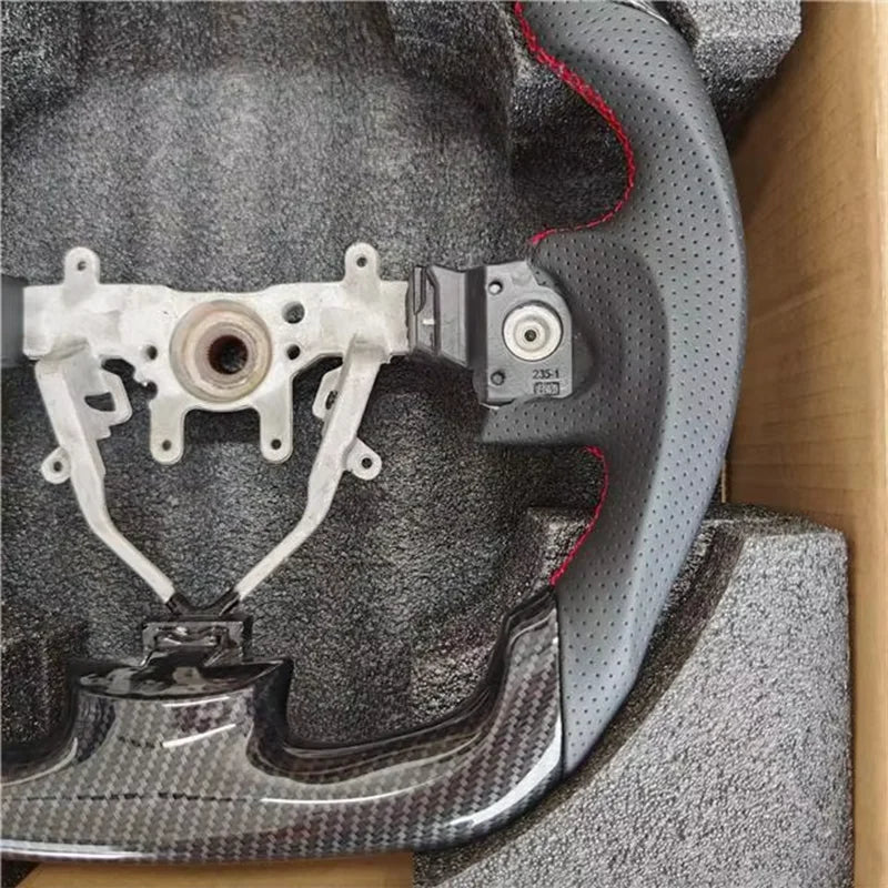 Hydro Print Car Carbon Fiber Steering Wheel For Subaru WRX 2008 2009 2010 2011 2012 2013 2014 Racing Sport Wheel Car Accessories