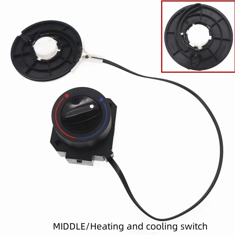 Car Central Air Conditioning Blower Wind Control Switch Knob With Cable For Geely Lc Emgrand Xpandino Panda GX2 2009-2013