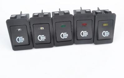 12 Volt Fog Lamp switch with red LED Car Truck Boat 35 amp