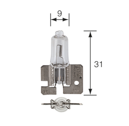 48720BL Narva 24 Volt H2 Globe