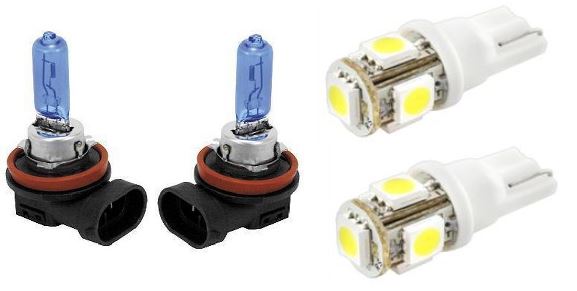6000K H9 T10 Parkers White Halogen Bulbs Holden VE VF Commodore Porsche