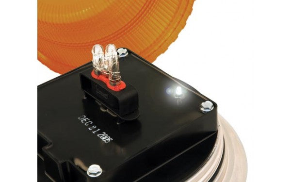 IONNIC 100263 12-24V Amber Die-Cast Base Heavy Duty Xenon Beacon