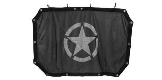 Black Sunshade Mesh Top Cover For 2007-2017 Jeep Wrangler JK JKU 2-4Door