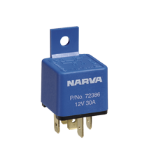 72386BL Narva 12 Volt Mini Relay 5 Pin