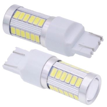 2 x T20 7440 Bright CREE RED NON-POLARIZSED SMD LED STOP Brake LAMP Light Bulb
