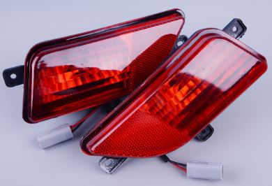 Pair Rear Bumper Fog Lights For Great Wall V200 V240 (2009-2015) – Red Halogen Lens Assembly Left & Right