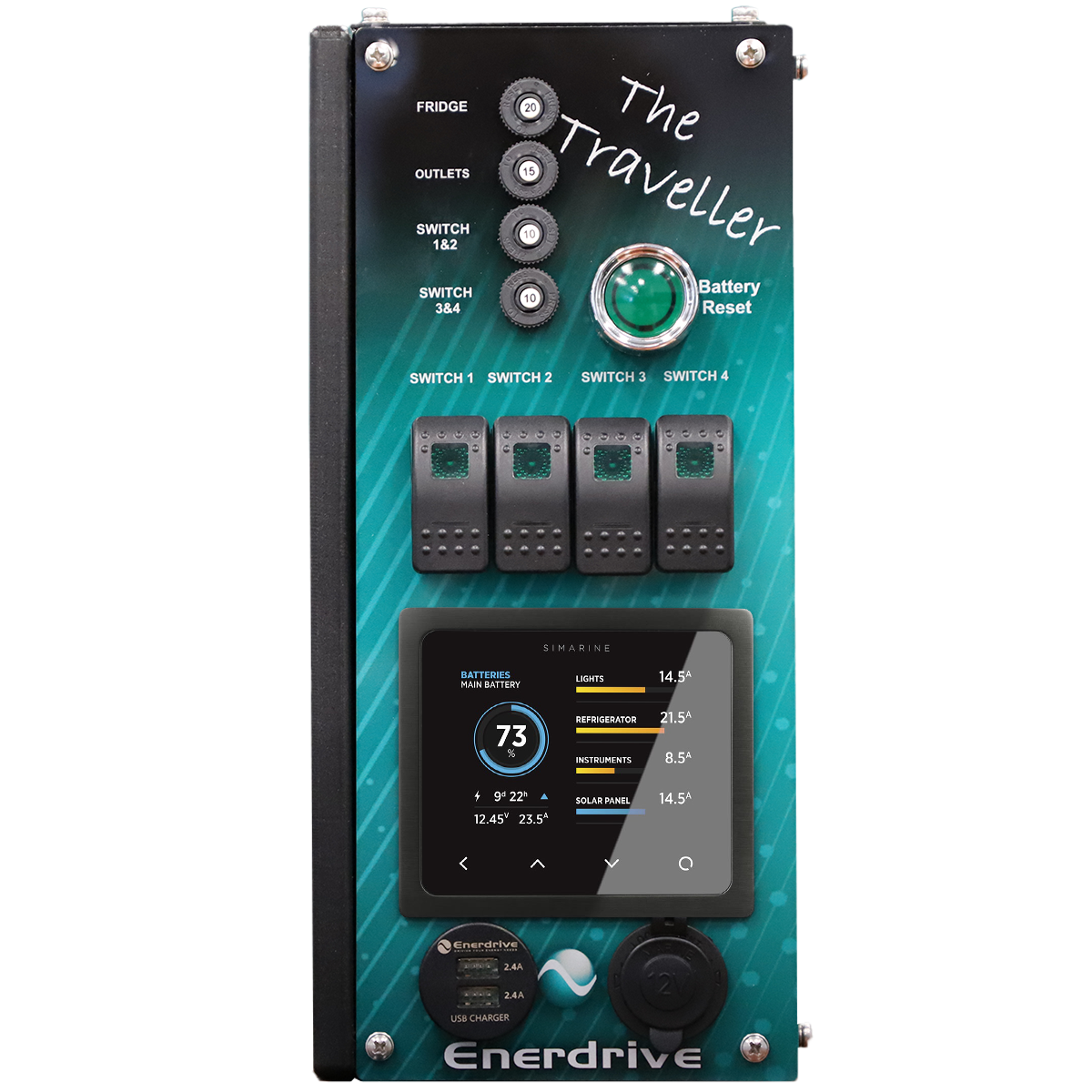 Enerdrive 4WD Canopy Traveller System with Simarine Battery Monitor - K-Traveller-02