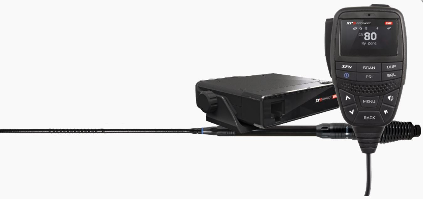 GME XRS CONNECT XRS-330CTP XRS330C 5W 80CH+AE4018BK1 BLACK 6.6DBi TOURING PACK