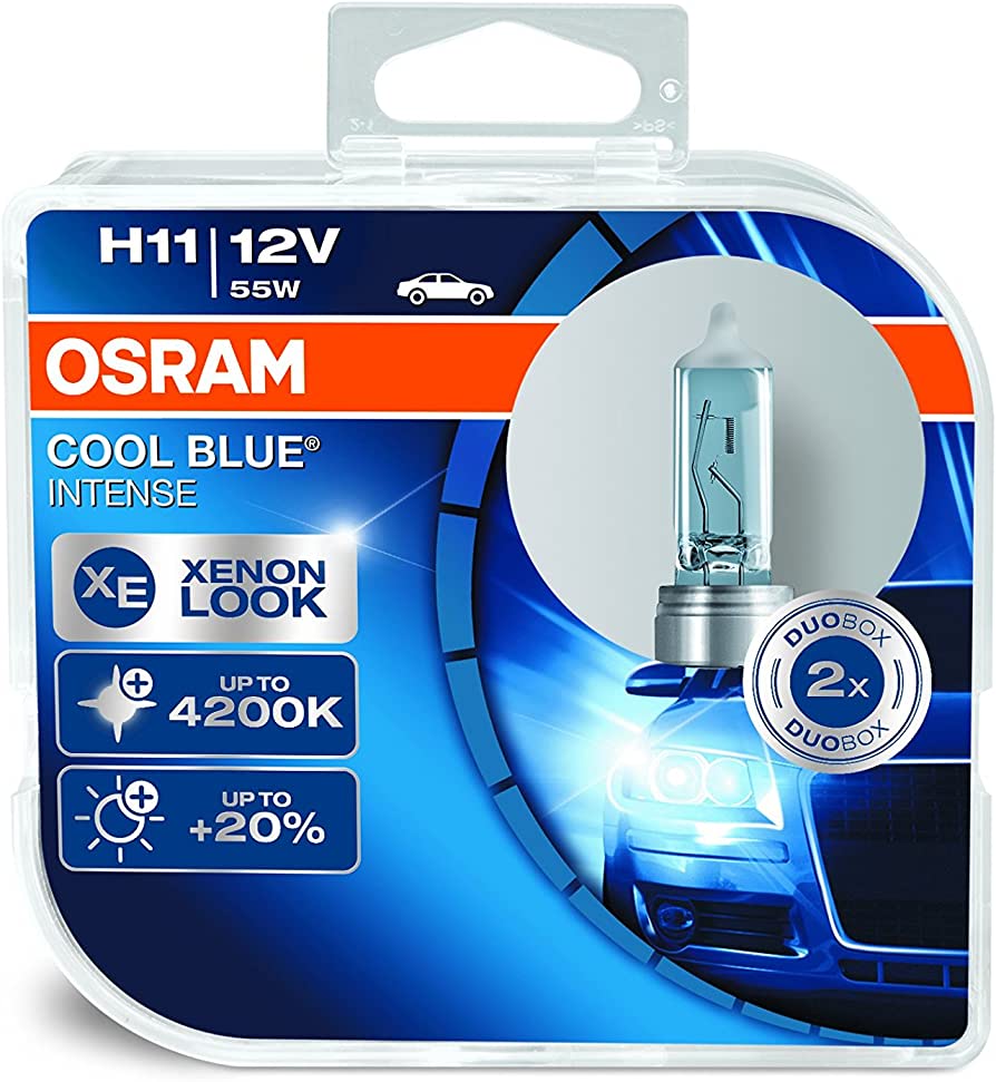 OSRAM 64211CBI-DUO COOL BLUE INTENSE H11, halogen headlamp bulbs