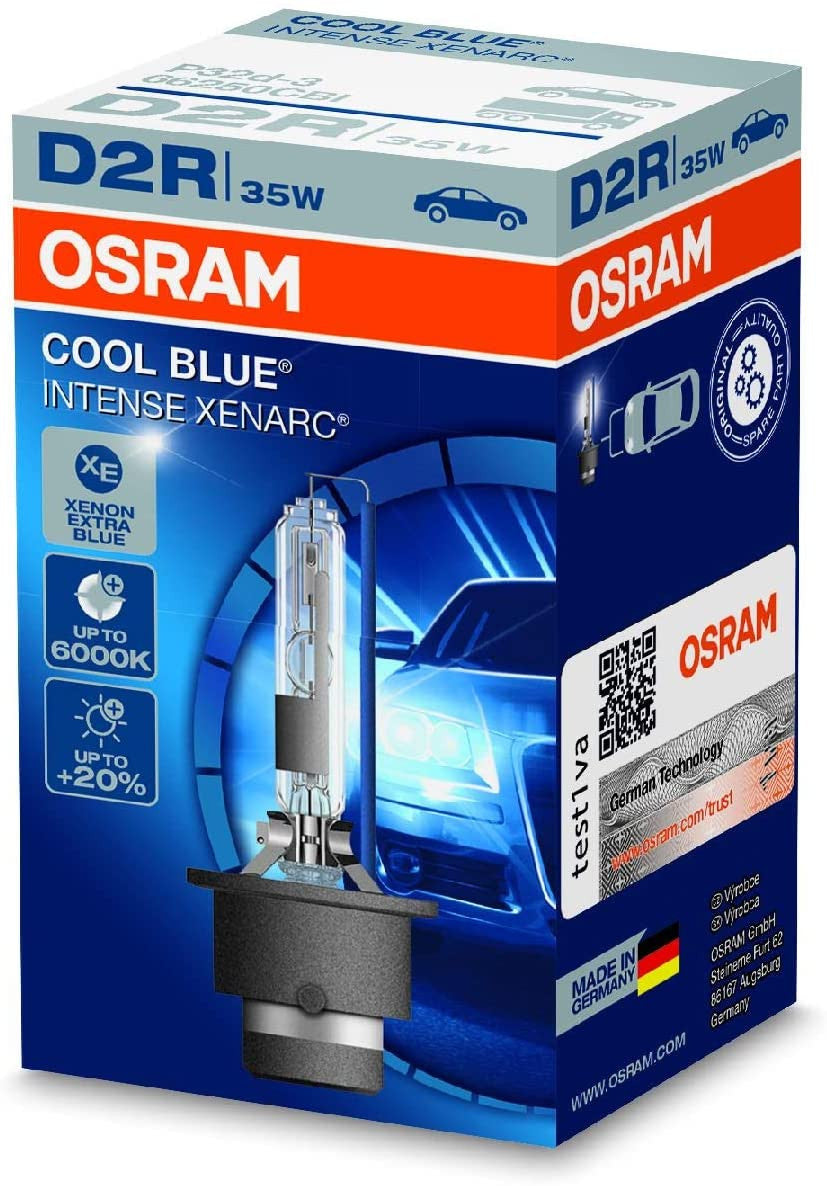 OSRAM 66250CBI XENARC COOL BLUE INTENSE D2R HID xenon arc tubes discharge lamp