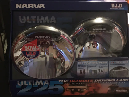 Narva 71700HID Ultima 225 HID Driving Lights Lamps Combination Beam Kit