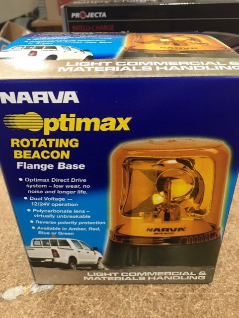 Narva 85650A Rotating Amber Beacon Optimax for Emergency Work-Site